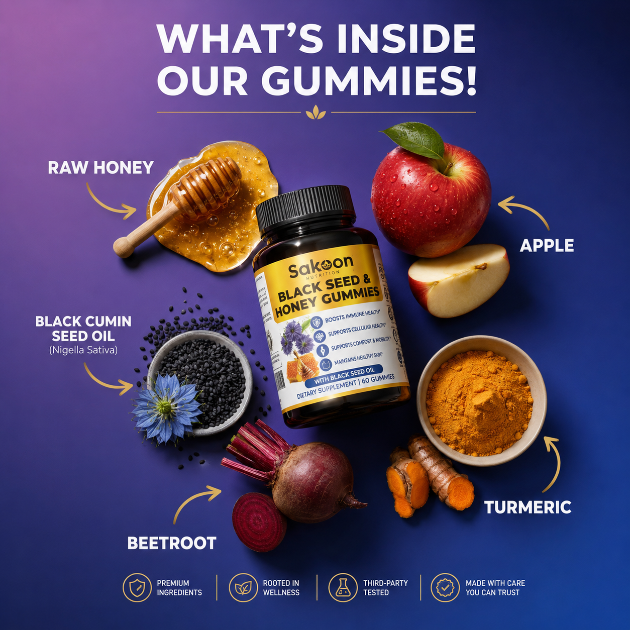 Black Seed Oil & Honey Gummies